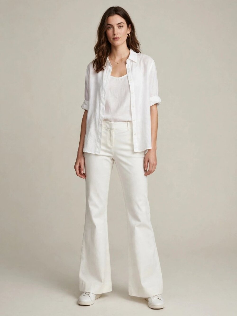 Theory White Wide Leg Pants Size 12